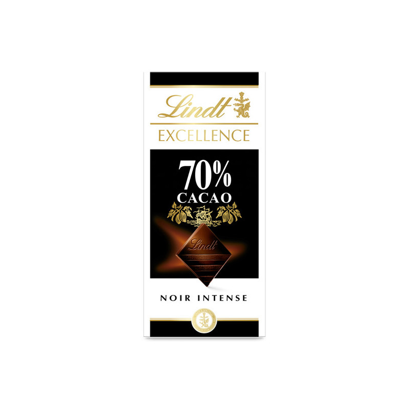 Tablette de chocolat noir 70% cacao